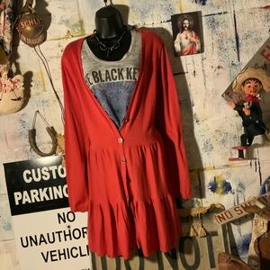 Matilda jane sweater dress cardigan women’s large hippie Boho cool